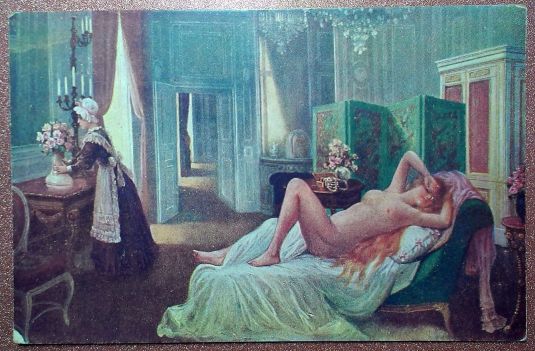 eros erotic french postcard 1909